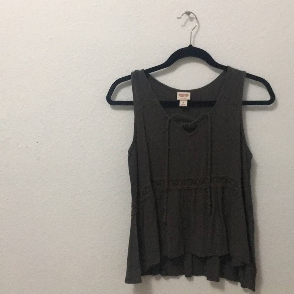 Olive Green BoHo Tank